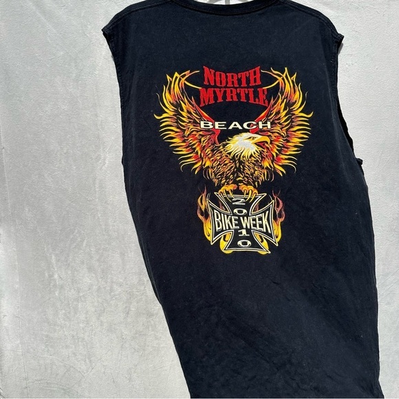 Harley Davidson Sz XL Myrtle Beach Biker Tank Tee - Picture 4 of 5